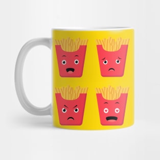 French fries cute face expression Mug